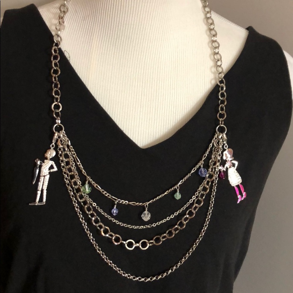 Vintage layered Swarovski necklace